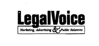 LEGALVOICE MARKETING ADVERTISING & PUBLIC RELATIONS logo