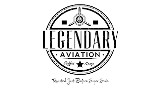 LEGENDARY · AVIATION · COFFEE COMP. ROASTED JUST BEFORE SUPER SONIC logo