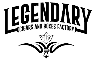 LEGENDARY CIGARS AND BOXES FACTORY logo