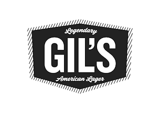 LEGENDARY GIL'S AMERICAN LAGER logo