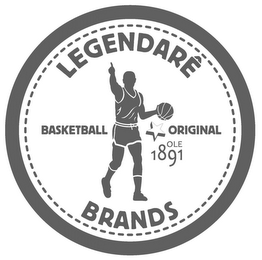 LEGENDARÊ BASKETBALL ORIGINAL OLE 1891 BRANDS logo