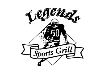 LEGENDS 50 SPORTS GRILL logo