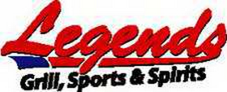 LEGENDS GRILL SPORTS & SPIRITS logo