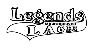 LEGENDS MICROBREWED LAGER logo