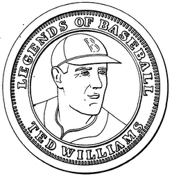 LEGENDS OF BASEBALL TED WILLIAMS logo
