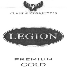 LEGION CLASS A CIGARETTES PREMIUM GOLD logo