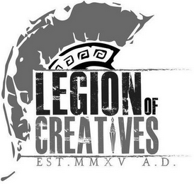 LEGION OF CREATIVES EST. MMXV A.D. logo