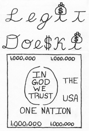 LEGIT DOESKI 1,000,000 1,000,000 IN GOD WE TRUST THE USA ONE NATION 1,000,000 1,000,000 logo