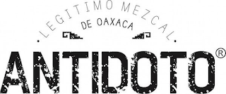 LEGITIMO MEZCAL DE OAXACA ANTIDOTO logo