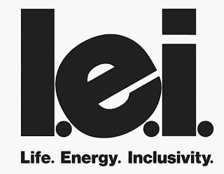 L.E.I. LIFE. ENERGY. INCLUSIVITY. logo