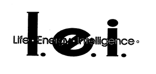 L.E.I. LIFE ENERGY INTELLIGENCE logo
