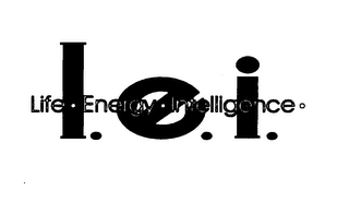 L.E.I. LIFE ENERGY INTELLIGENCE logo