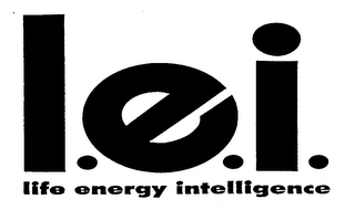 L.E.I. LIFE ENERGY INTELLIGENCE logo