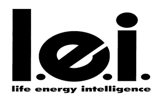 L.E.I. LIFE ENERGY INTELLIGENCE logo