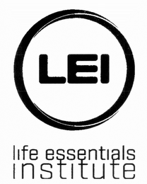 LEI LIFE ESSENTIALS INSTITUTE logo