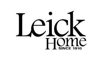 LEICK HOME SINCE 1910 logo