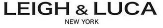LEIGH & LUCA NY logo