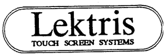 LEKTRIS TOUCH SCREEN SYSTEMS logo