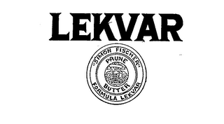 LEKVAR "SIMON FISCHER" PRUNE BUTTER FORMULA LEKVAR logo