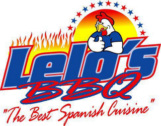 LELO'S BBQ "THE BEST SPANISH CUISINE" logo