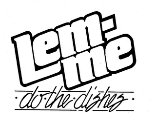 LEM-ME DO THE DISHES logo