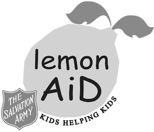 LEMON AID KIDS HELPING KIDS THE SALVATION ARMY logo