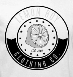 LEMON BOY CLOTHING CO. EST 1999 logo