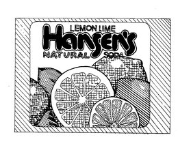 LEMON LIME HANSEN'S NATURAL SODA logo