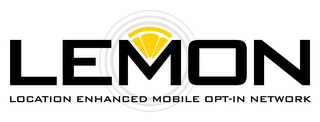 LEMON LOCATION ENHANCED MOBILE OPT-IN NETWORK logo
