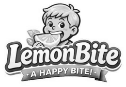 LEMONBITE A HAPPY BITE! logo