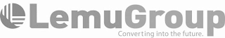 LEMUGROUP CONVERTING INTO THE FUTURE. logo