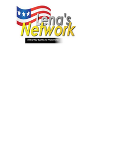 LENA'S NETWORK HERE FOR YOUR BUSINESS AND PERSONAL NEEDS logo
