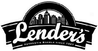 LENDER'S AUTHENTIC BAGELS SINCE 1927 logo