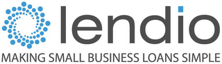 LENDIO MAKING SMALL BUSINESS LOANS SIMPLE logo
