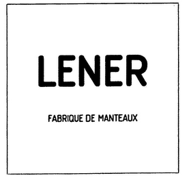 LENER FABRIQUE DE MANTEAUX logo