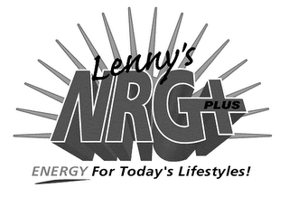 LENNY'S ENERGY FOR TODAYS LIFESTYLES logo
