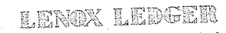 LENOX LEDGER logo