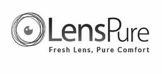 LENSPURE FRESH LENS, PURE COMFORT & DESIGN logo