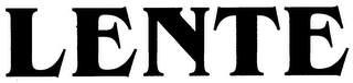 LENTE logo