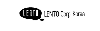 LENTO LENTO CORP. KOREA logo
