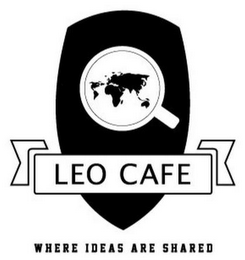 LEO CAFE WHERE IDEAS ARE SHARED logo