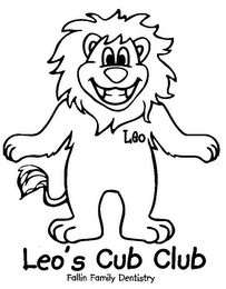 LEO LEO'S CUB CLUB FALLIN FAMILY DENTISTRY logo