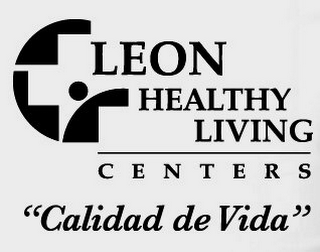 LEON HEALTHY LIVING CENTERS "CALIDAD DE VIDA" logo