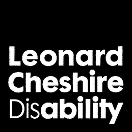 LEONARD CHESHIRE DISABILITY logo