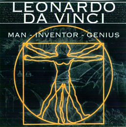 LEONARDO DA VINCI MAN - INVENTOR - GENIUS logo