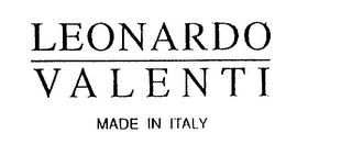 LEONARDO VALENTI MADE IN ITALY logo