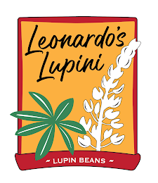 LEONARDO'S LUPINI LUPIN BEANS logo