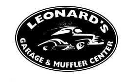 LEONARD'S GARAGE & MUFFLER CENTER logo