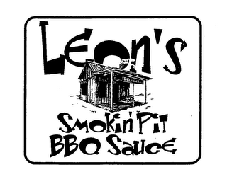 LEON'S SMOKIN' PIT BBQ SAUCE logo