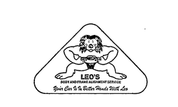 LEO'S BODY AND FRAME ALIGNMENT SERVICE YOUR CAR IS IN BETTER HANDS WITH LEO logo